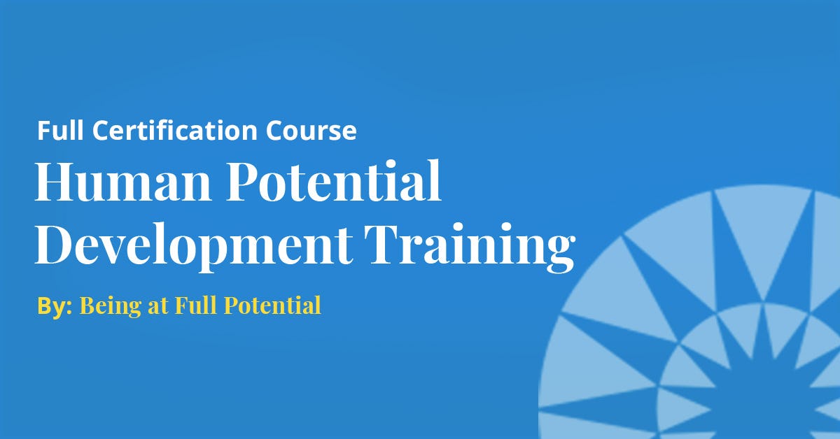 Certification - Human Potential Development Coach Training